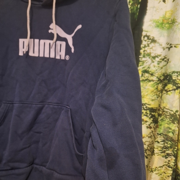Mauve/navy PUMA hoodie - Picture 6 of 6